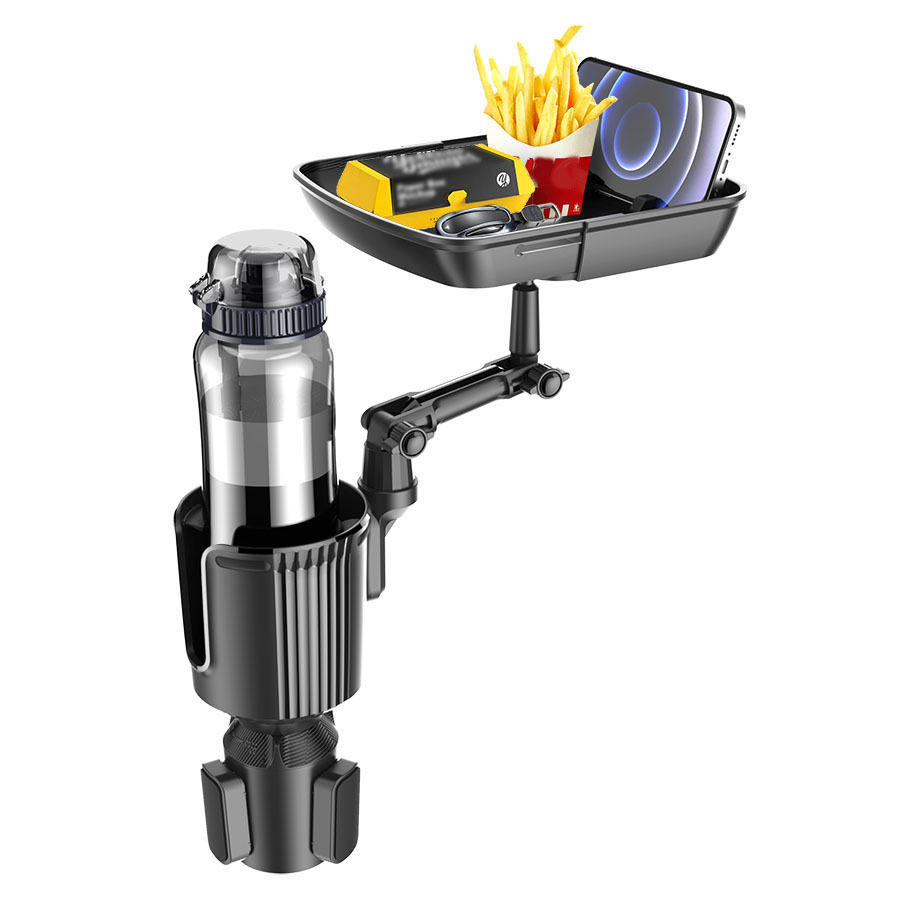 2024 Trending Flexible Car Cup Holder Organizer with 360 Rotating Extendable Arm - Qipu Technology
